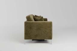 melody - 3 Seater Sofa Bed, Soft Woven Chenille / Olive - thumbnail 4
