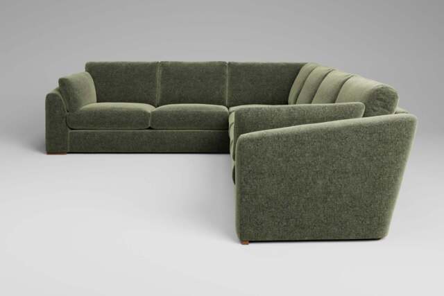 Muse - Extra Large Corner Sofa, Cosy Textured Weave / Pistachio - image 1
