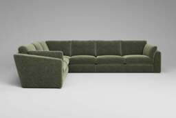 Muse - Extra Large Corner Sofa, Cosy Textured Weave / Pistachio - thumbnail 3
