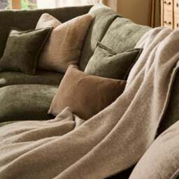 Muse - Extra Large Corner Sofa, Cosy Textured Weave / Pistachio - thumbnail 6