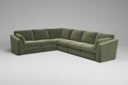 Muse - Extra Large Corner Sofa, Cosy Textured Weave / Pistachio - thumbnail 4