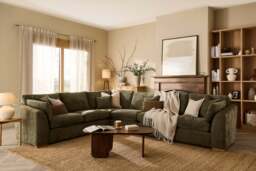 Muse - Extra Large Corner Sofa, Cosy Textured Weave / Pistachio - thumbnail 2