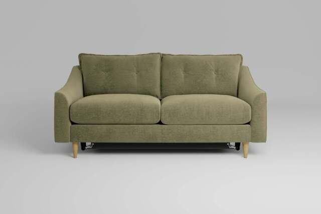 hush - 3 Seater Sofa Bed, Cotton Blend / Jade - image 1