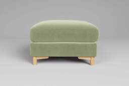 Fusion - Footstool (Medium), Brushed Wool Feel / Sage - thumbnail 1