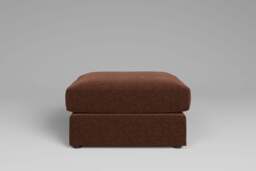 Muse - Large Storage Stool, Soft Woven Chenille / Spice - thumbnail 4