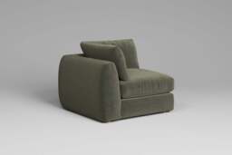 Zen - All-in-one - Corner, left & right arm, Luxe Woven Velvet / Pine / Standard Back Cushions - thumbnail 5