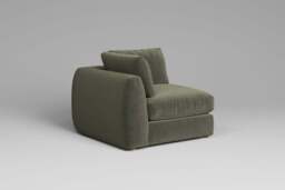 Zen - All-in-one - Corner, left & right arm, Luxe Woven Velvet / Pine / Standard Back Cushions - thumbnail 2