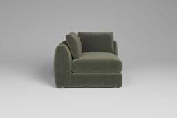Zen - All-in-one - Corner, left & right arm, Luxe Woven Velvet / Pine / Standard Back Cushions - thumbnail 1