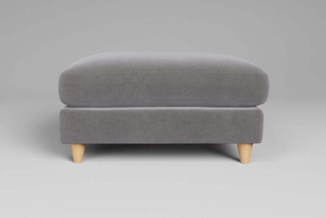 Cloud Nine - Footstool (Large), Brushed Wool Feel / Pewter - image 1