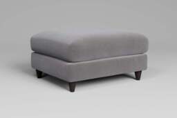 Cloud Nine - Footstool (Large), Brushed Wool Feel / Pewter - thumbnail 4