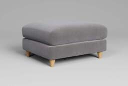 Cloud Nine - Footstool (Large), Brushed Wool Feel / Pewter - thumbnail 2