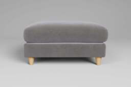Cloud Nine - Footstool (Large), Brushed Wool Feel / Pewter - thumbnail 1