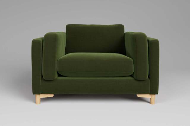 Fusion - Large Chair, Soft Touch Velvet / Avocado - image 1