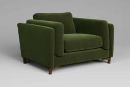 Fusion - Large Chair, Soft Touch Velvet / Avocado - thumbnail 3