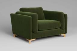 Fusion - Large Chair, Soft Touch Velvet / Avocado - thumbnail 2