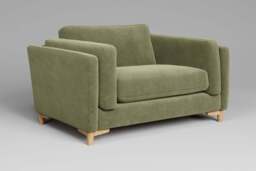 Fusion - Loveseat, Cotton Blend / Jade - thumbnail 2