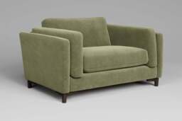 Fusion - Loveseat, Cotton Blend / Jade - thumbnail 4