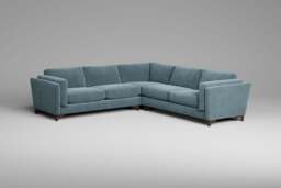 Fusion - Large Corner Sofa, Cotton Blend / Topaz - thumbnail 4