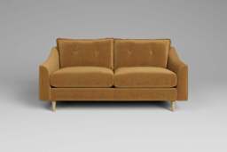 hush - 3 Seater Sofa, Luxe Woven Velvet / Old Gold