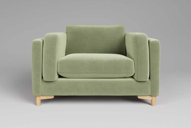 Fusion - Large Chair, Brushed Wool Feel / Sage - image 1