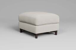 Fusion - Footstool (Small), Luxe Woven Velvet / Snow - thumbnail 4