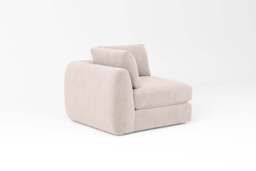 Zen - All-in-one - Corner, left & right arm, Cotton Blend / Bisque / Standard Back Cushions - thumbnail 4