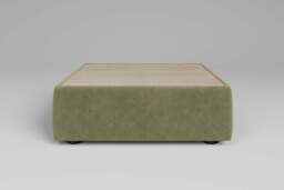 Utopia - Coffee Table - Rearrangeable Modular Sofa, Walnut / Cotton Blend / Jade - thumbnail 2