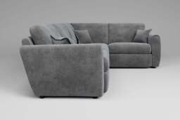 Tranquil - Small Corner Sofa, Soft Woven Chenille / Mist - thumbnail 2