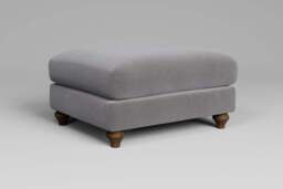 Serenity - Footstool (Large), Brushed Wool Feel / Pewter - thumbnail 3