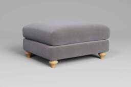 Serenity - Footstool (Large), Brushed Wool Feel / Pewter - thumbnail 2