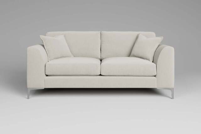 melody - 3 Seater Sofa, Luxe Woven Velvet / Snow - image 1