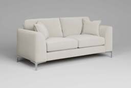 melody - 3 Seater Sofa, Luxe Woven Velvet / Snow - thumbnail 3