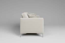 melody - 3 Seater Sofa, Luxe Woven Velvet / Snow - thumbnail 2