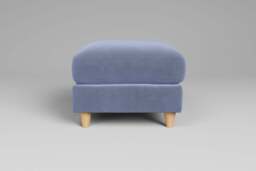 Cloud Nine - Footstool (Small), Brushed Wool Feel / Denim