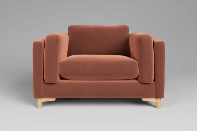 Fusion - Large Chair, Soft Touch Velvet / Cinnamon - image 1