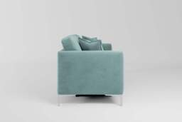 melody - 3 Seater Sofa Bed, Cotton Blend / Topaz - thumbnail 4
