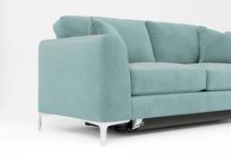 melody - 3 Seater Sofa Bed, Cotton Blend / Topaz - thumbnail 2