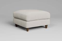Cloud Nine - Footstool (Medium), Luxe Woven Velvet / Snow - thumbnail 3