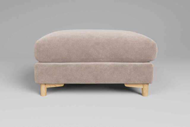 Fusion - Footstool (Large), Cotton Blend / Bisque - image 1