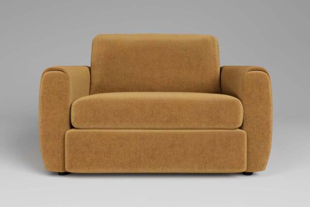 Tranquil - Loveseat, Luxe Woven Velvet / Old Gold - image 1