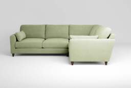 7th Heaven Midi - Small Corner Sofa, Brushed Wool Feel / Sage