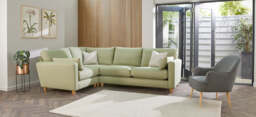 7th Heaven Midi - Small Corner Sofa, Brushed Wool Feel / Sage - thumbnail 6
