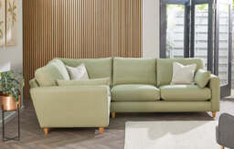 7th Heaven Midi - Small Corner Sofa, Brushed Wool Feel / Sage - thumbnail 2
