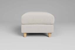 Cloud Nine - Footstool (Small), Luxe Woven Velvet / Snow