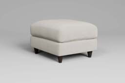 Cloud Nine - Footstool (Small), Luxe Woven Velvet / Snow - thumbnail 4