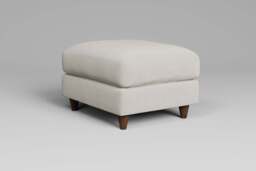 Cloud Nine - Footstool (Small), Luxe Woven Velvet / Snow - thumbnail 3