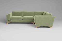 Fusion - Small Corner Sofa, Brushed Wool Feel / Sage - thumbnail 1