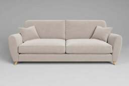 Cloud Nine - 4.5 Seater Sofa, Plush Chenille / Chalk