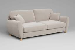 Cloud Nine - 4.5 Seater Sofa, Plush Chenille / Chalk - thumbnail 2