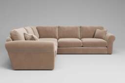 Mellow - Large Corner Sofa, Soft Touch Velvet / Soft Mink - thumbnail 2